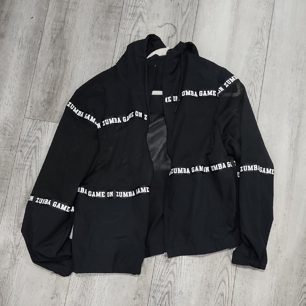Zumba Fitness Black and White Varsity Jacket